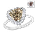 Luxoro Premium Turkizite and G-H I2 Diamond 2.50 ctw Ring in 14K White Gold - Sticky add to cart bar