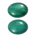 African Malachite Set of 2 (Ovl 7x5 mm) 1.60 ctw Loose Gemstone - Sticky add to cart bar