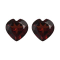 Mozambique Garnet Set of 2 (Hrt 5mm) 1.02 ctw Loose Gemstone - Sticky add to cart bar