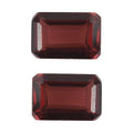 Mozambique Garnet Set of 2 (Oct 6x4mm) 1.20 ctw Loose Gemstone - Sticky add to cart bar