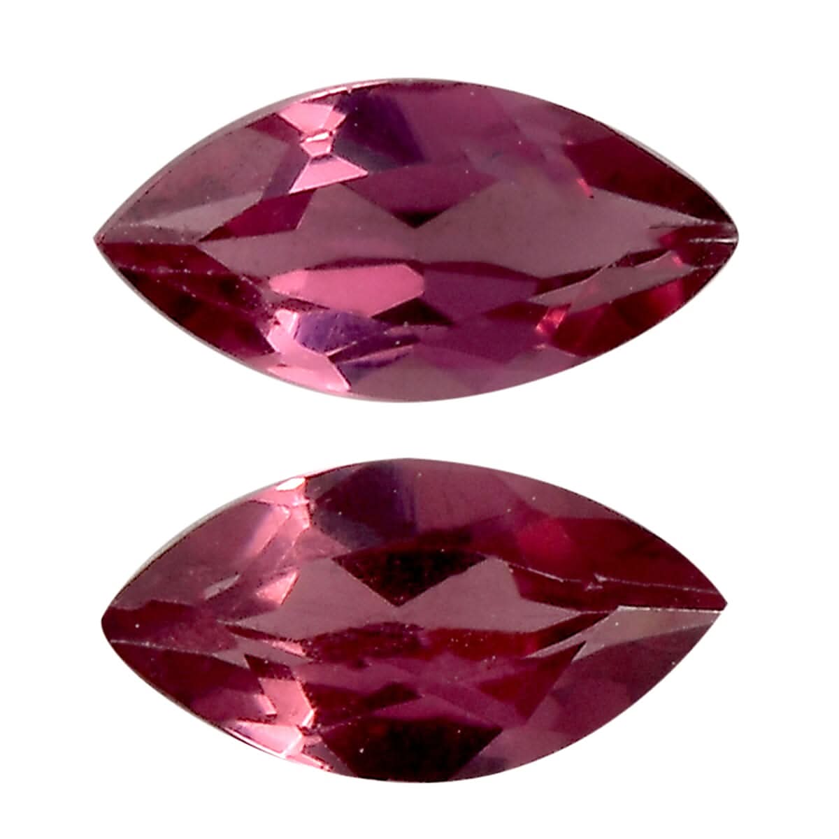 AA Orissa Rose Garnet Set of 2 (Mrq 5x2.5mm) 0.34 ctw Loose Gemstone
