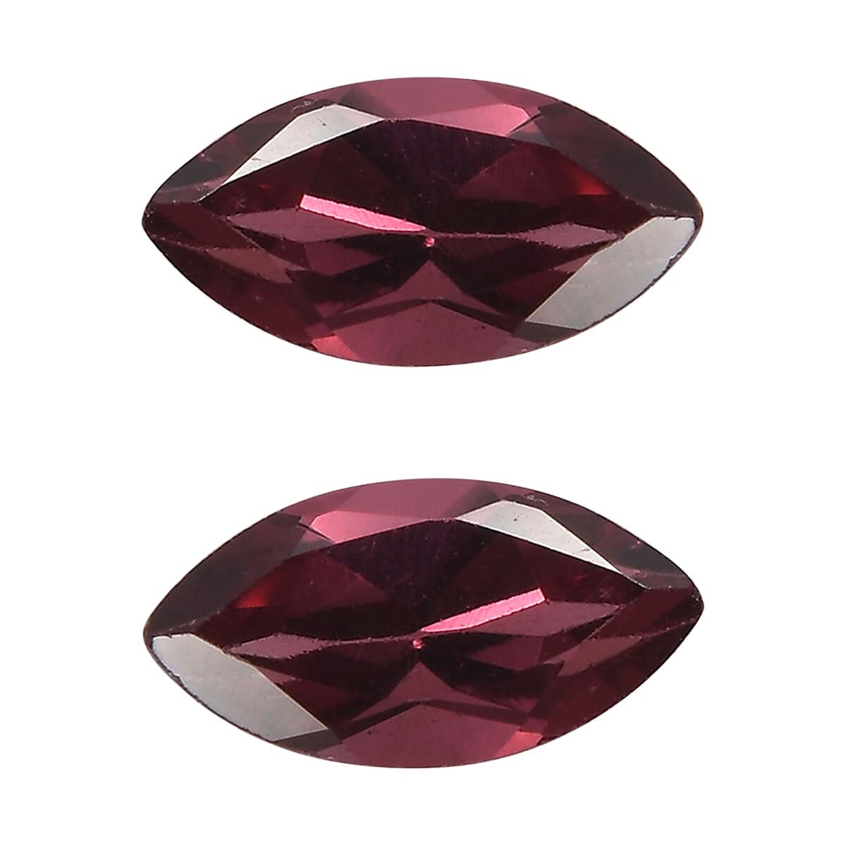 Orissa Rose Garnet Set of 2 (Mrq 6x3mm) 0.55 ctw Loose Gemstone