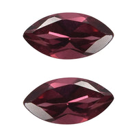 Orissa Rose Garnet Set of 2 (Mrq 6x3mm) 0.55 ctw Loose Gemstone