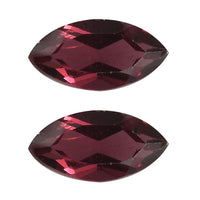 AAA Orissa Rose Garnet Set of 2 (Mrq 7x3.5mm) 0.86 ctw Loose Gemstone