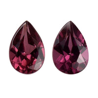 AA Orissa Rose Garnet Set of 2 (Pear 6x4mm) 0.93 ctw Loose Gemstone