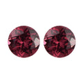 Orissa Rose Garnet Set of 2 (Rnd 5mm) 1.10 ctw Loose Gemstone - Sticky add to cart bar