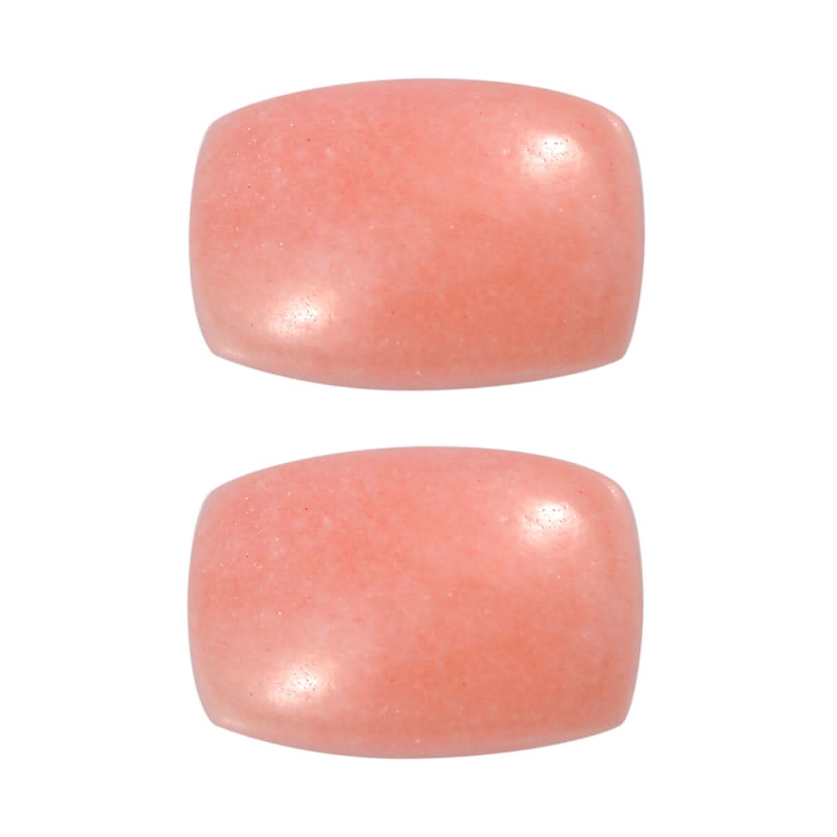 Peach Opal Set of 2 (Cush 6x4mm) 0.70 ctw  Loose Gemstone