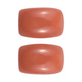 AAA Peach Opal Set of 2 (Cush 6x4mm) 0.75 ctw Loose Gemstone - Sticky add to cart bar
