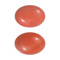 AAA Peach Opal Set of 2 (Ovl 7x5mm) 1.08 ctw Loose Gemstone