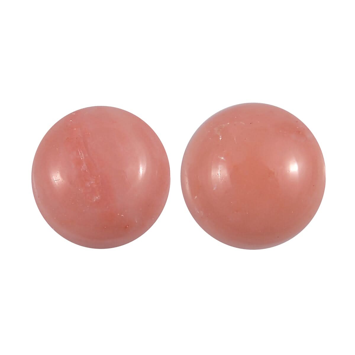 AA Peach Opal Set of 2 (Rnd 5mm) 0.71 ctw Loose Gemstone