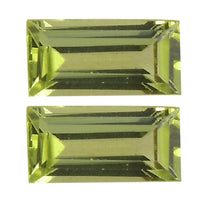 Set of 2 AA Peridot (5x2.5 mm) 0.40 ctw Loose Gemstone