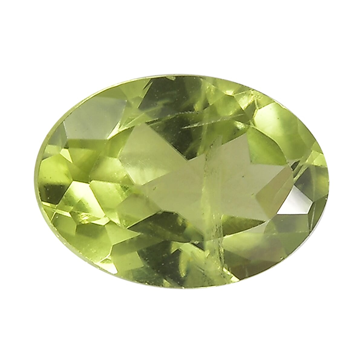 Peridot (Oval 7x5 mm) 0.73 ctw  Loose Gemstone