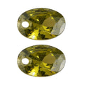 Simulated Peridot Diamond Set of 2 (Ovl 6x4mm) 1.18 ctw Loose Gemstone - Sticky add to cart bar