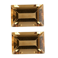 Brazilian Citrine Set of 2 (Bgt 6x4 mm) 0.94 ctw Loose Gemstone