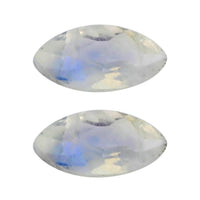 AAA Rainbow Moonstone Set of 2 (Mrq 5x2.5 mm) 0.27 ctw Loose Gemstone