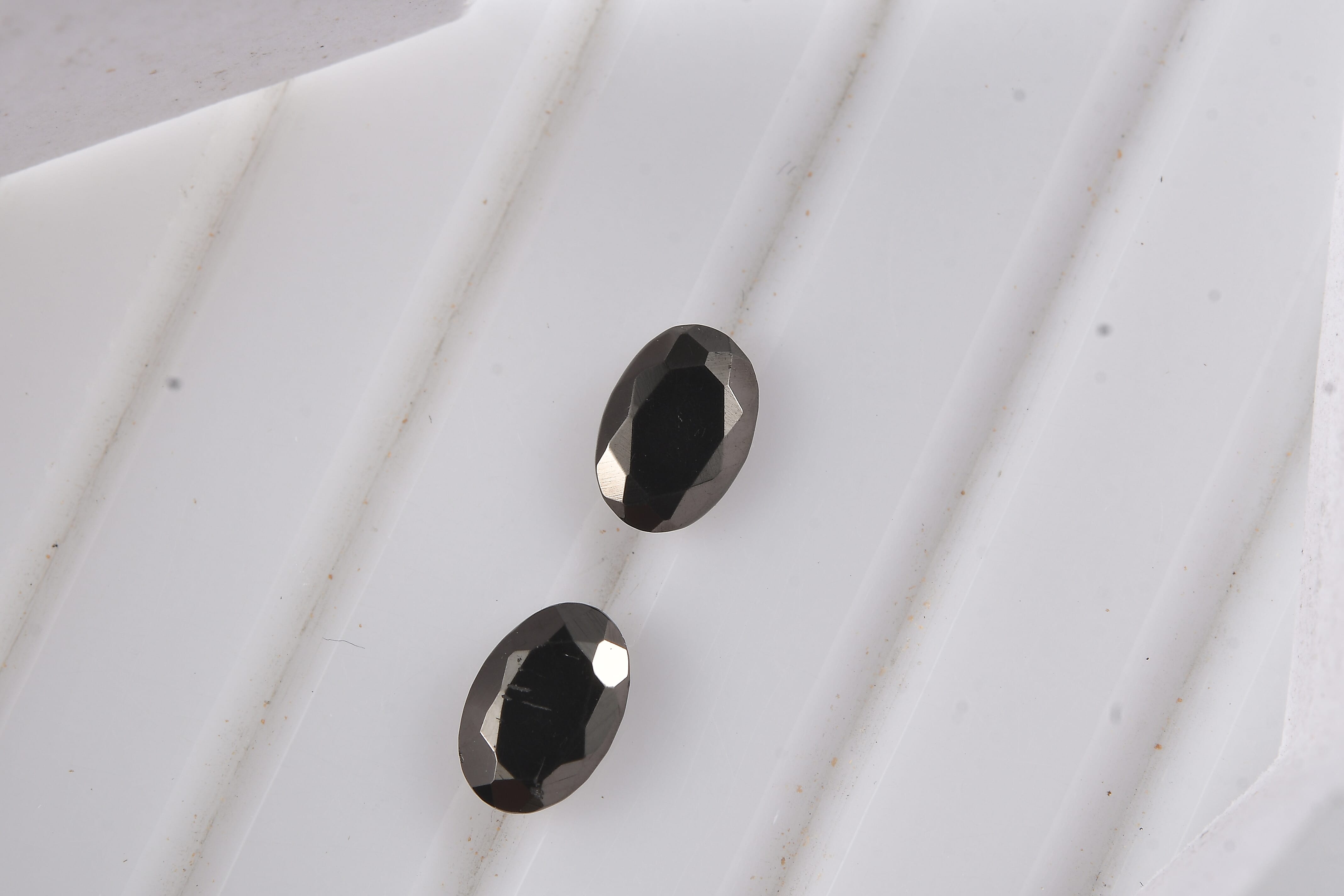 Set of 2 Elite Shungite (Oval 6x4 mm) 0.48 ctw Loose Gemstone