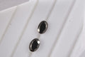 Set of 2 Elite Shungite (Oval 6x4 mm) 0.48 ctw Loose Gemstone - Sticky add to cart bar