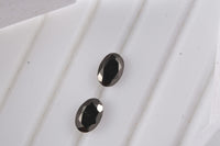 Set of 2 Elite Shungite (Oval 6x4 mm) 0.48 ctw Loose Gemstone