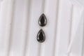 Set of 2 Elite Shungite (Pear 8x5 mm) 0.78 ctw Loose Gemstone - Sticky add to cart bar