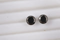 Set of 2 Elite Shungite (Rnd 7 mm) 1.47 ctw Loose Gemstone - Sticky add to cart bar