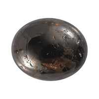 Matrix Silver Shungite (Ovl 12x10 mm) 2.68 ctw Loose Gemstone