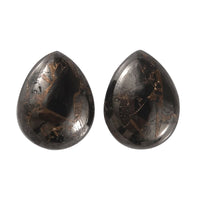 Matrix Silver Shungite (Pear 8x6 mm) 1.60 ctw Loose Gemstone