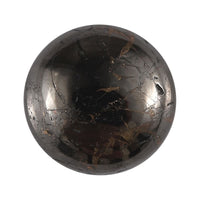 Matrix Silver Shungite (Rnd 10 mm) 2.65 ctw Loose Gemstone