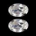 Set of 2 White Zircon (Oval 6x4 mm) 1.28 ctw Loose Gemstone - Sticky add to cart bar