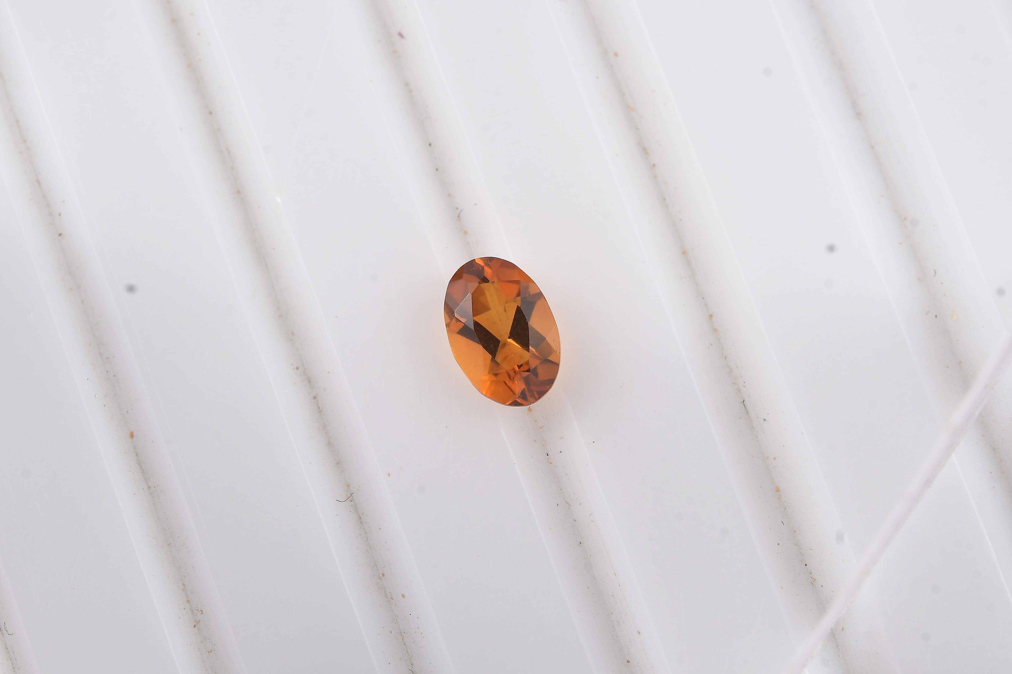 AA Santa Ana Madeira Citrine (Ovl 6x4 mm) 0.38 ctw with Loose Gemstone