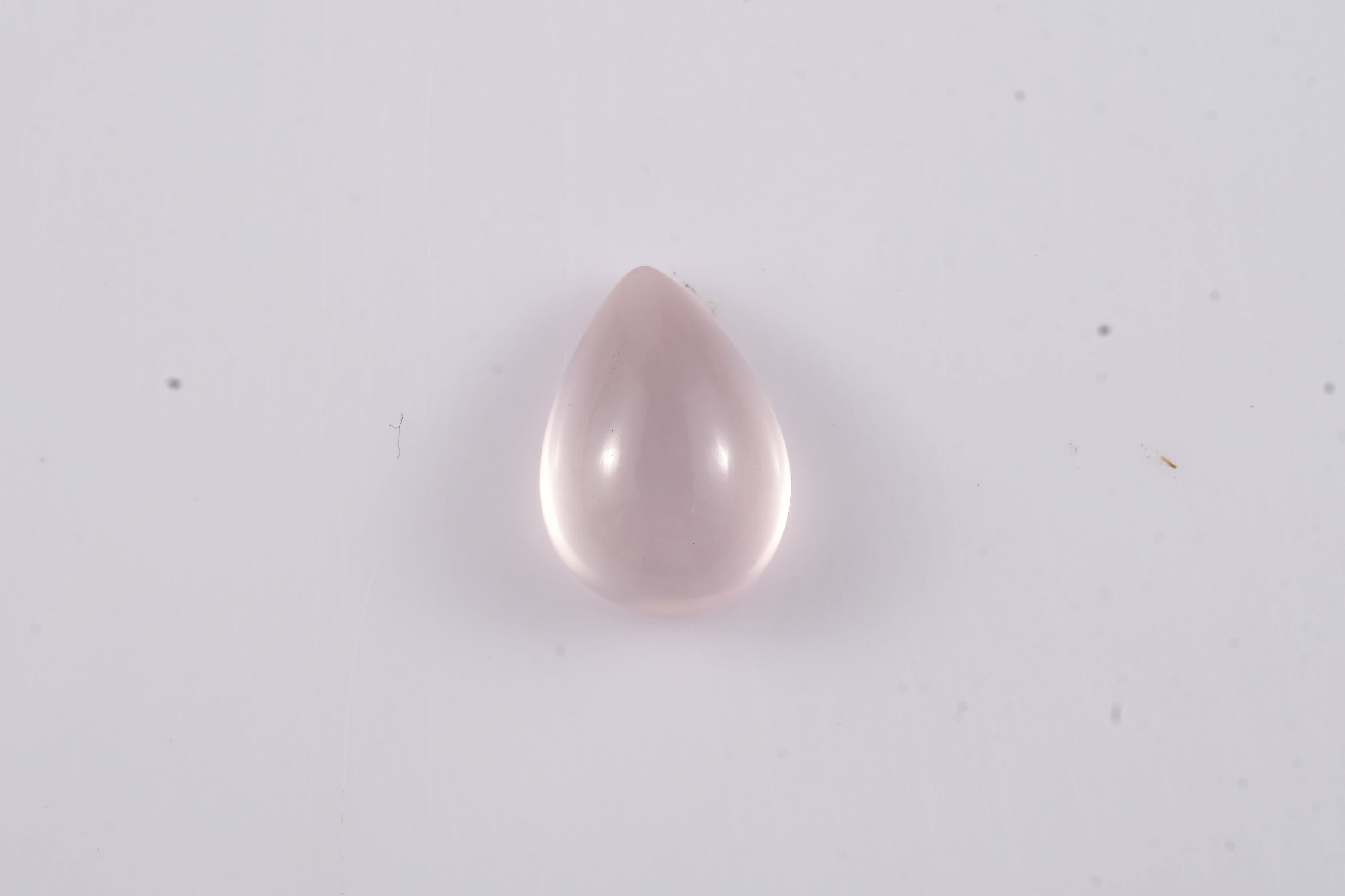 Galilea Rose Quartz (Pear 14x10 mm) 6.10 ctw Loose Gemstone