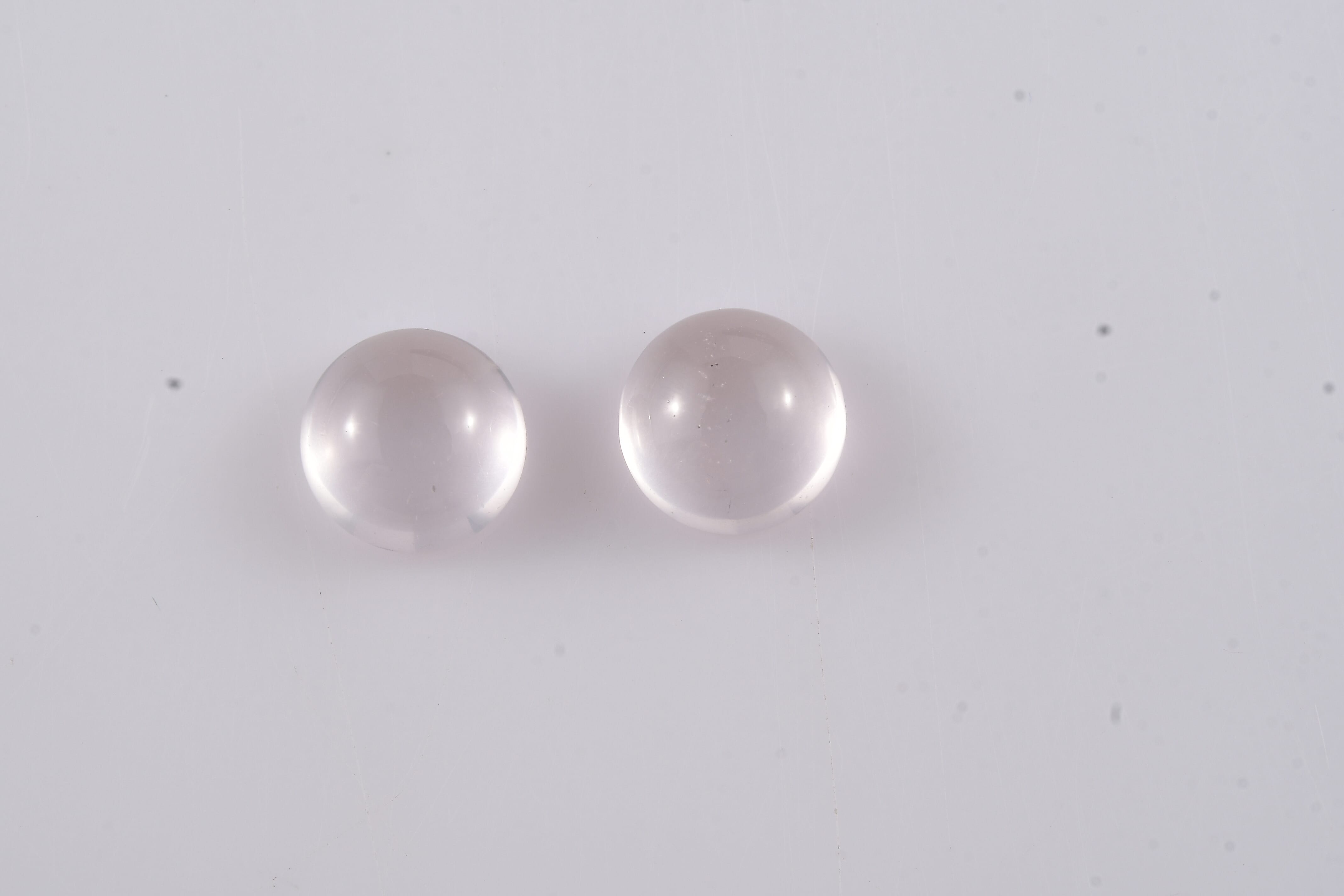 Set of 2 Galilea Rose Quartz (Rnd 7 mm) 2.39 ctw Loose Gemstone