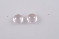 Set of 2 Galilea Rose Quartz (Rnd 7 mm) 2.39 ctw Loose Gemstone