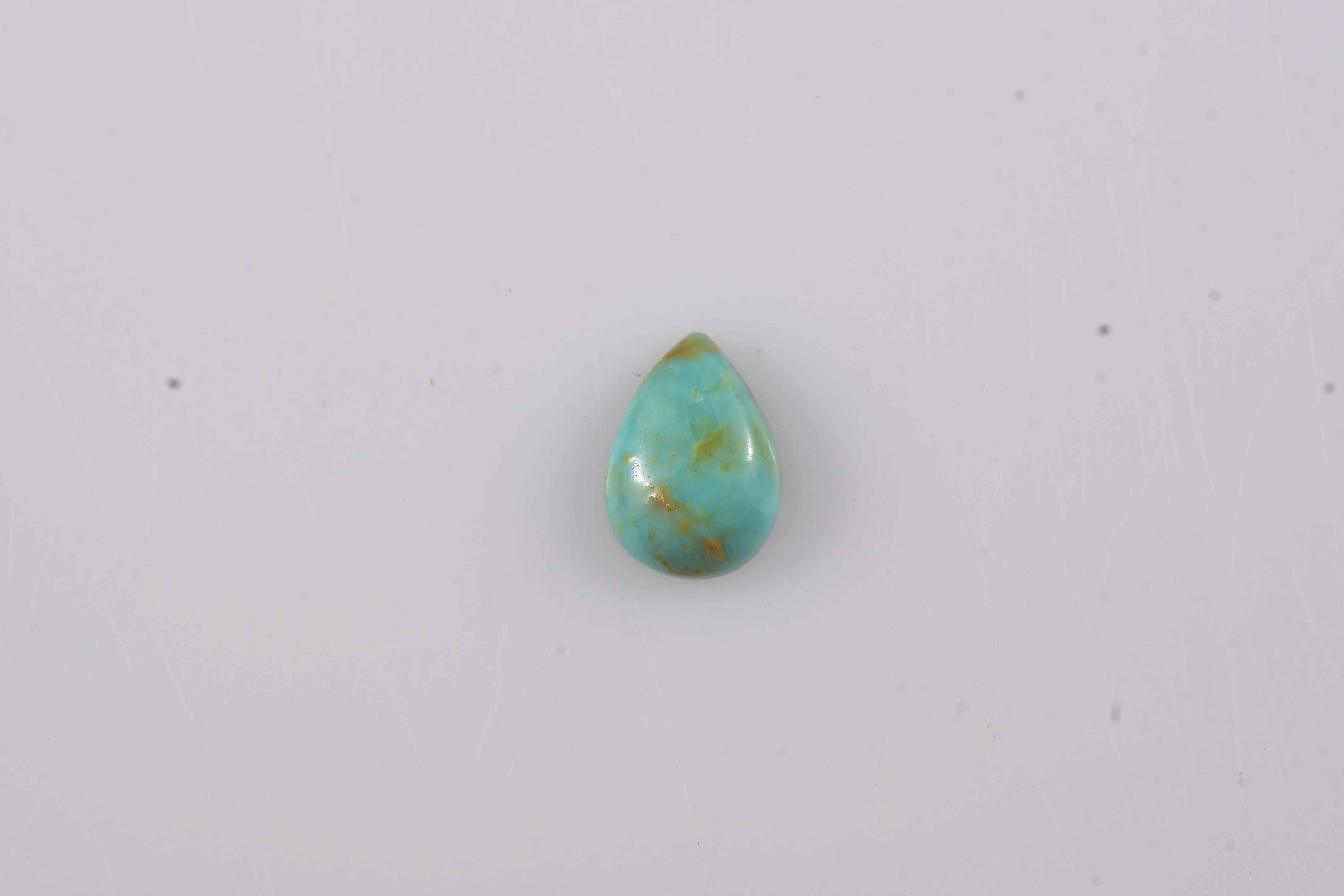 Sonoran Gold Turquoise (Pear 7x5mm) 0.58 ctw Loose Gemstone