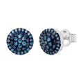 Venice Blue Diamond I1-I2 0.50 ctw A Touch of Luxury Earrings in Platinum Over Sterling Silver - Sticky add to cart bar