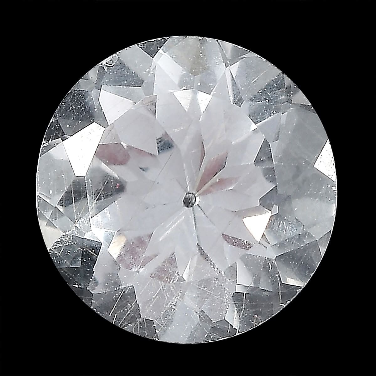 AA White Topaz (Rnd 8 mm) 1.87 ctw Loose Gemstone