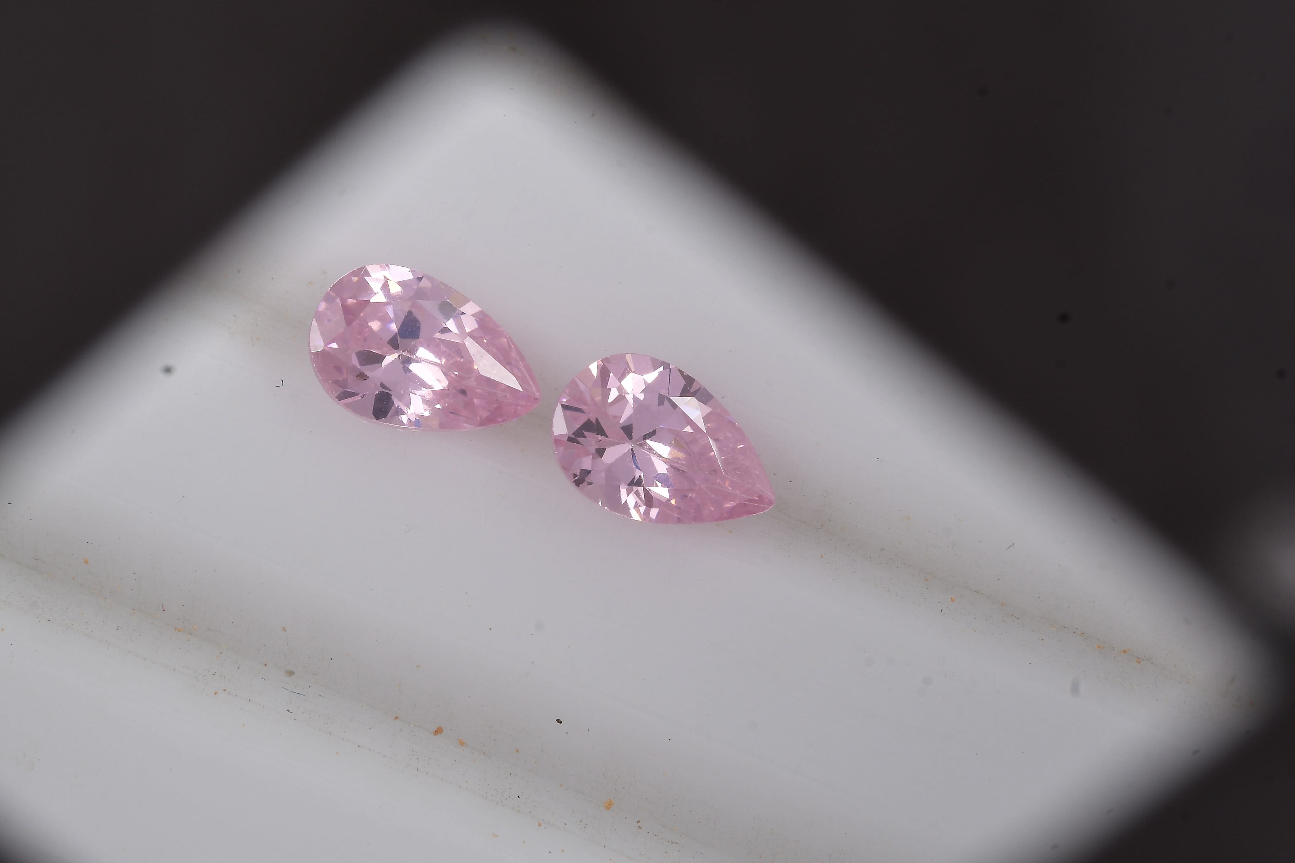 Simulated Pink Diamond (Pear 6x4mm) 1.13 ctw Loose Gemstone