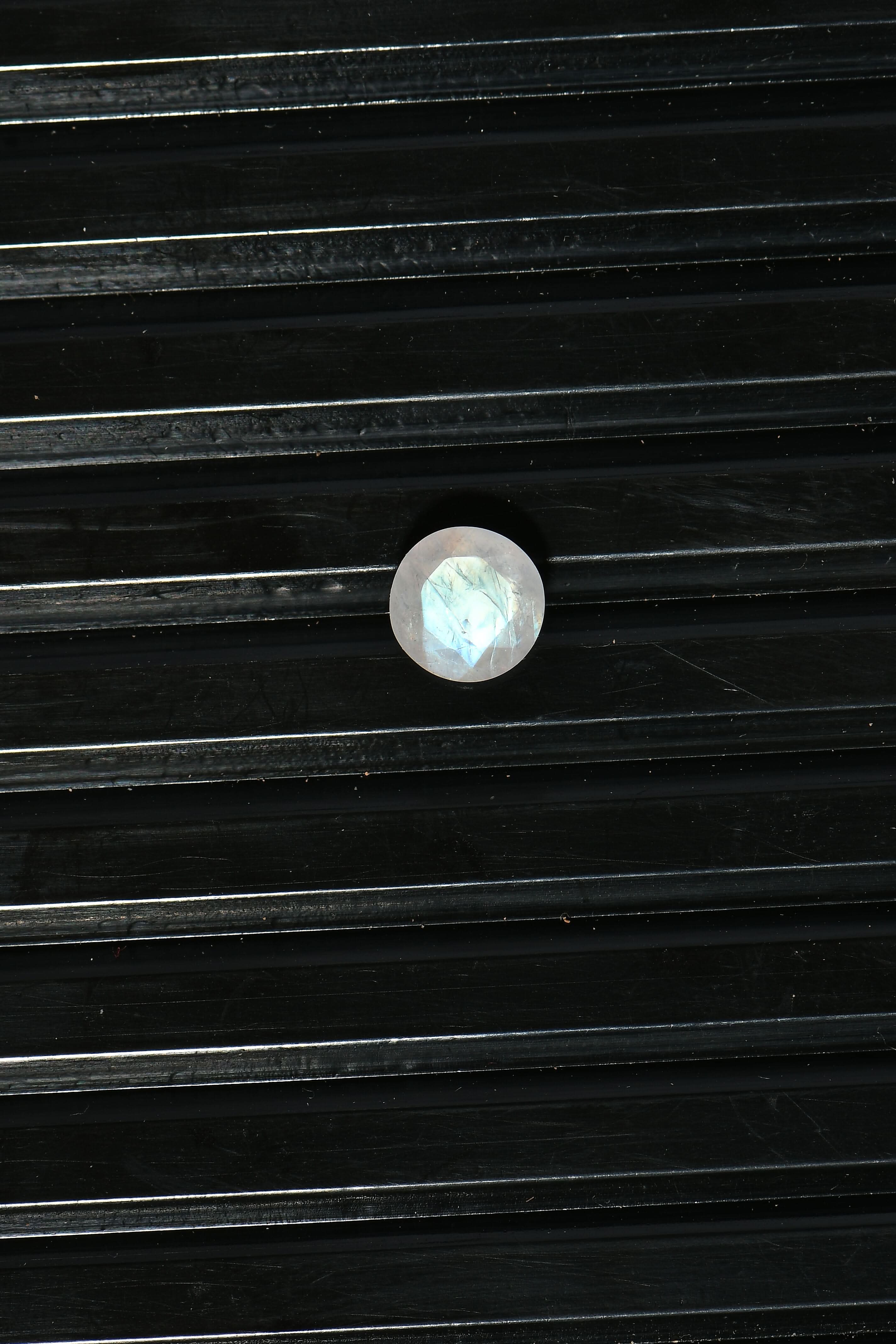 Rainbow Moonstone (Rnd 7 mm) 1.19 ctw Loose Gemstone