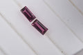 Orissa Rhodolite Garnet (Bgt 5x2.5 mm) 0.50 ctw Loose Gemstone - Sticky add to cart bar