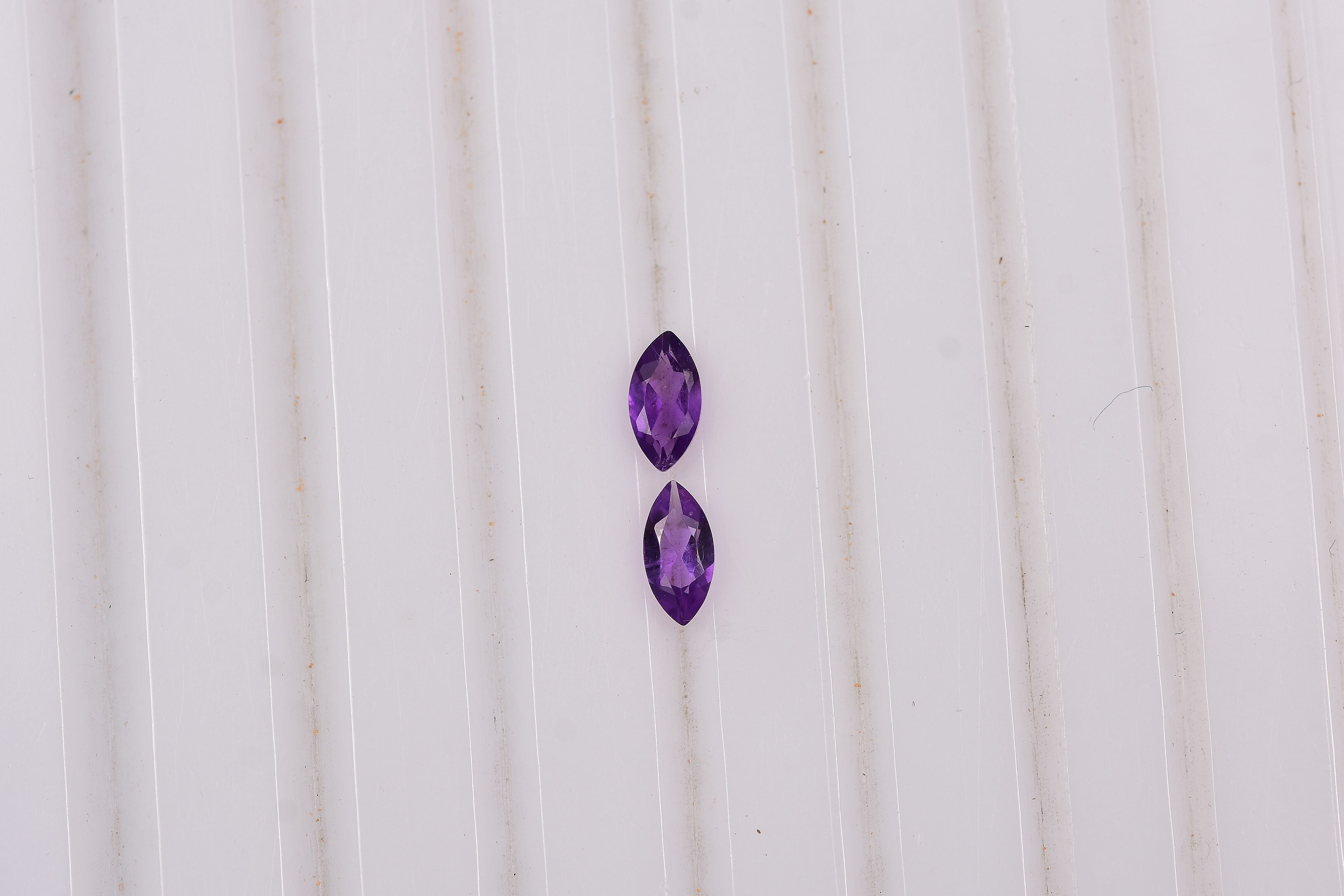 African Amethyst (Mrq 6x3 mm) 0.41 ctw Loose Gemstone