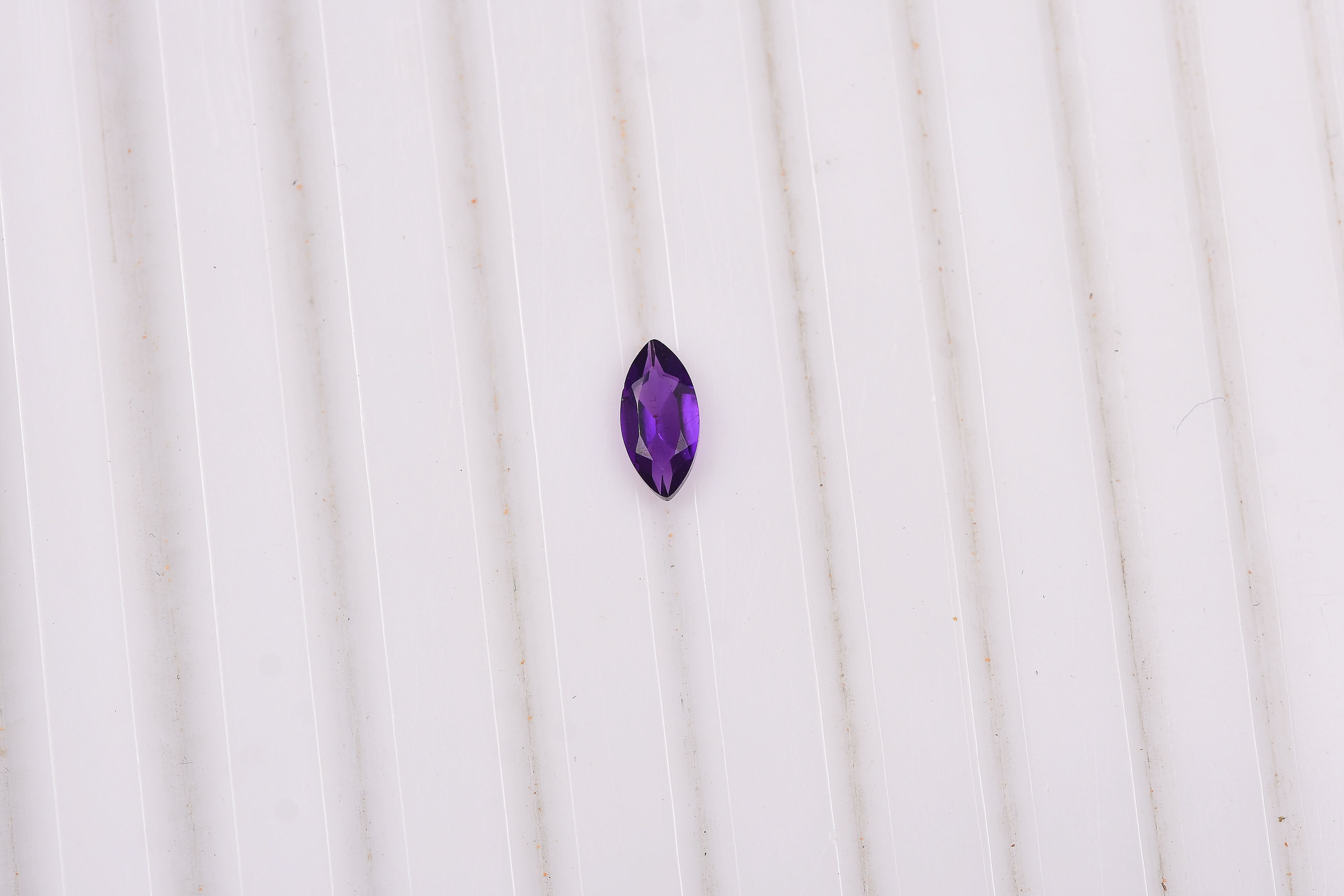 AA African Amethyst (Mrq 8x4 mm) 0.44 ctw Loose Gemstone