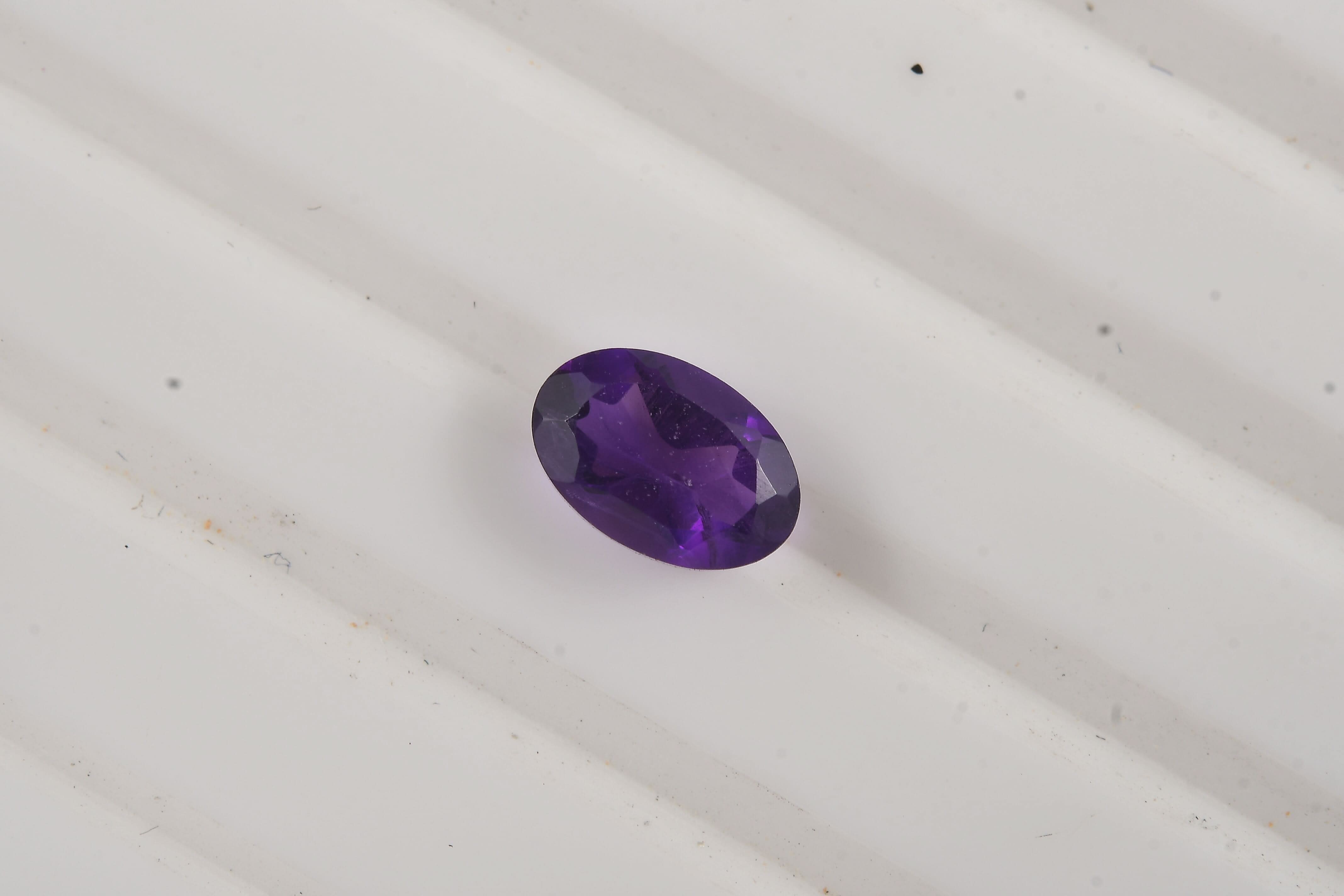 AAA African Amethyst (Ovl 6x4 mm) 0.43 ctw Loose Gemstone