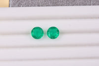 Emeraldine Triplet Quartz (Rnd 8 mm) 4.39 ctw Loose Gemstone