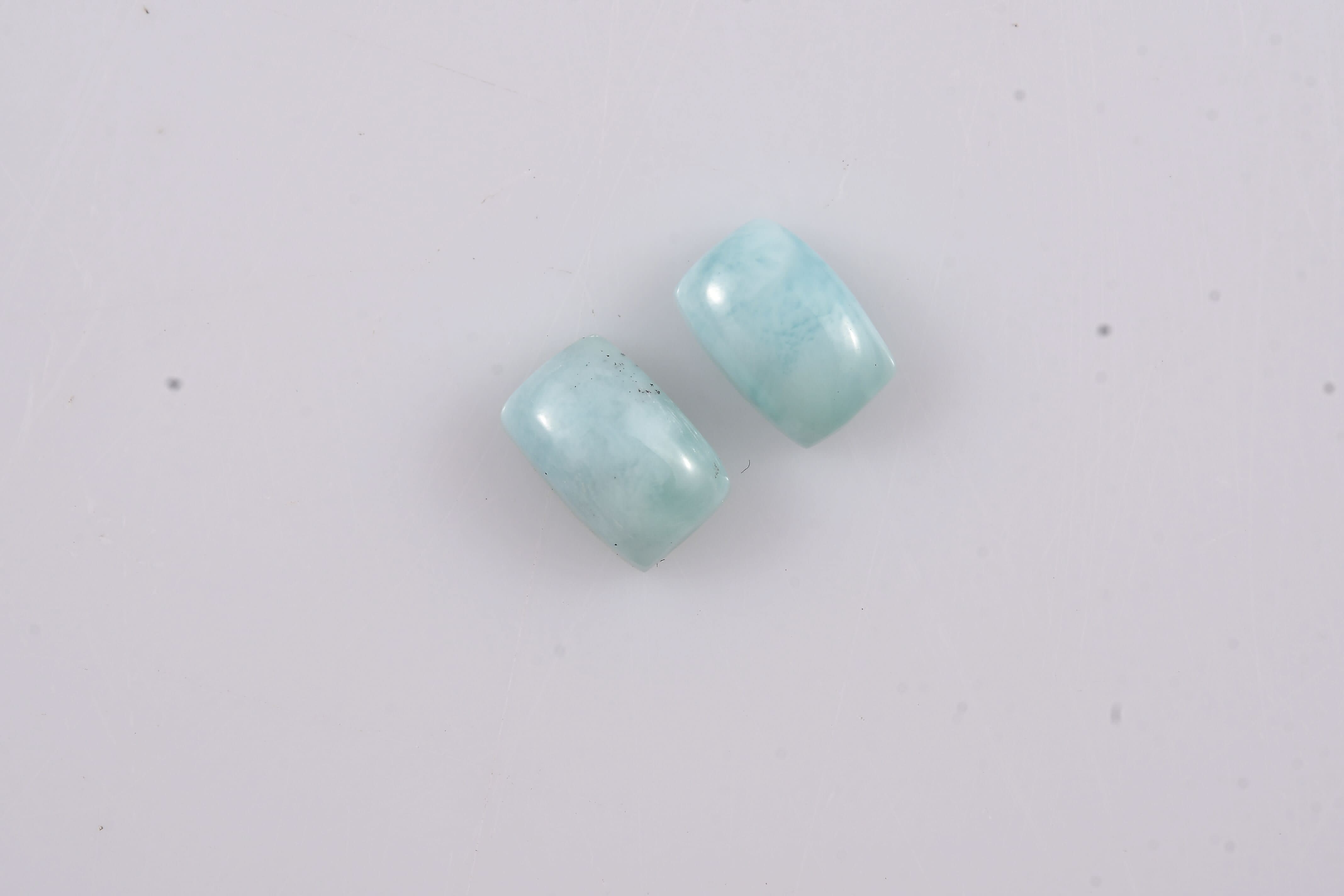 Larimar (Cush 6x4 mm) 1.32 ctw Loose Gemstone