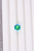 Peacock Triplet Quartz (Hexagon 7mm) 1.66 ctw  Loose Gemstone - Sticky add to cart bar