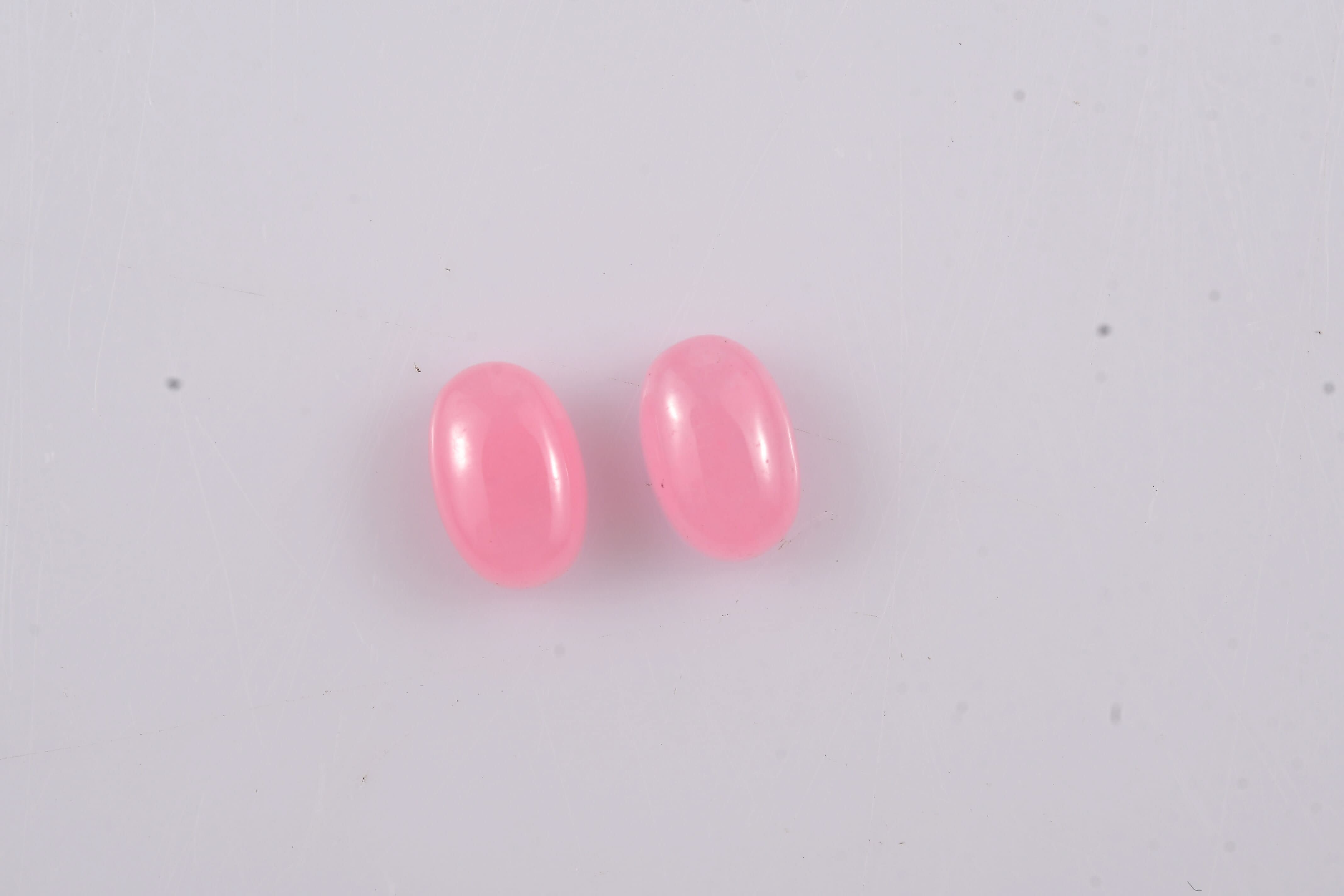 Pink Jade (Ovl 6x4mm) 1.23 ctw  Loose Gemstone