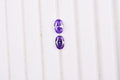 Simulated Purple Diamond (Ovl 6x4mm) 1.31 ctw Loose Gemstone - Sticky add to cart bar