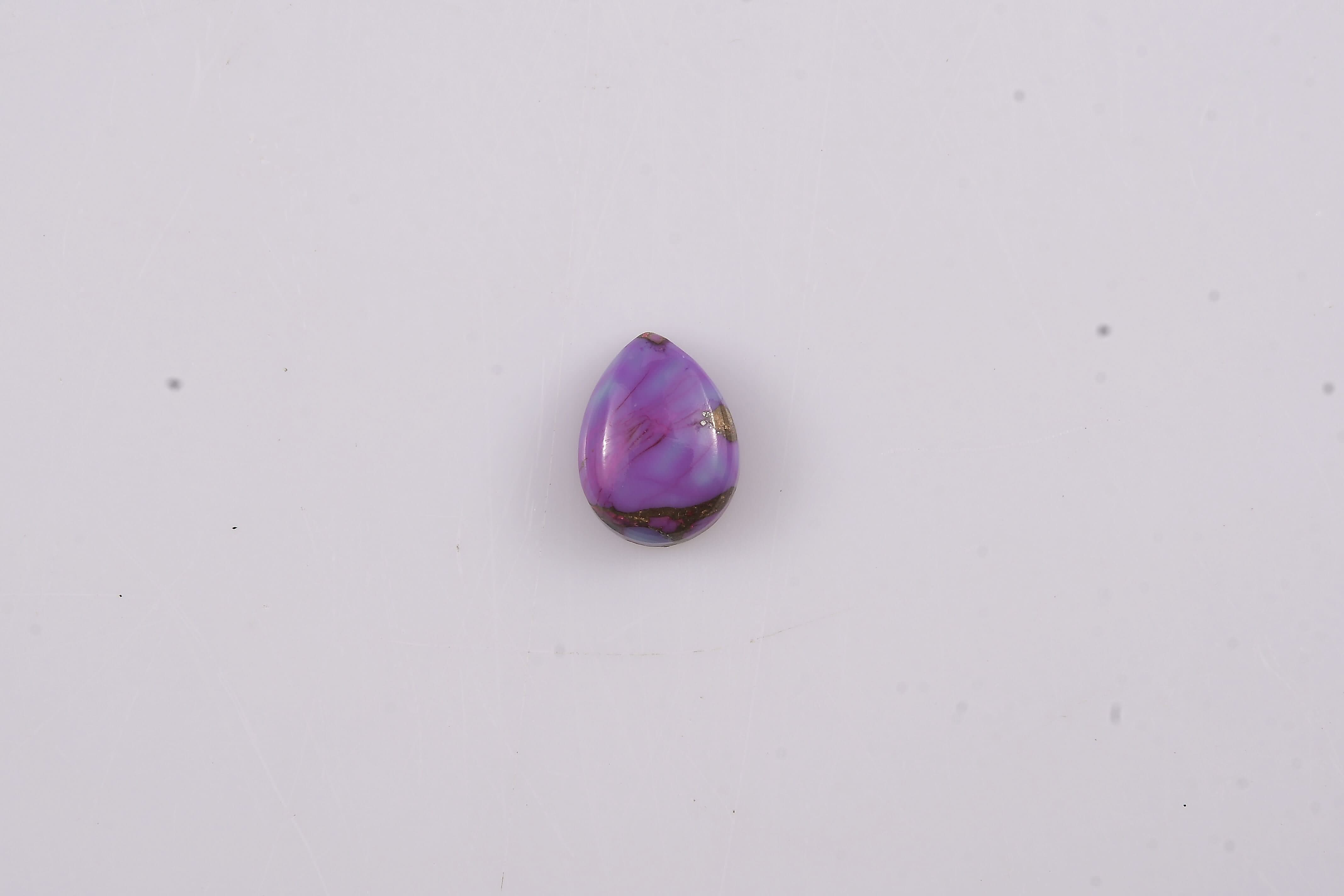 Mojave Purple Turquoise (Pear 8x6 mm) 1.00 ctw Loose Gemstone