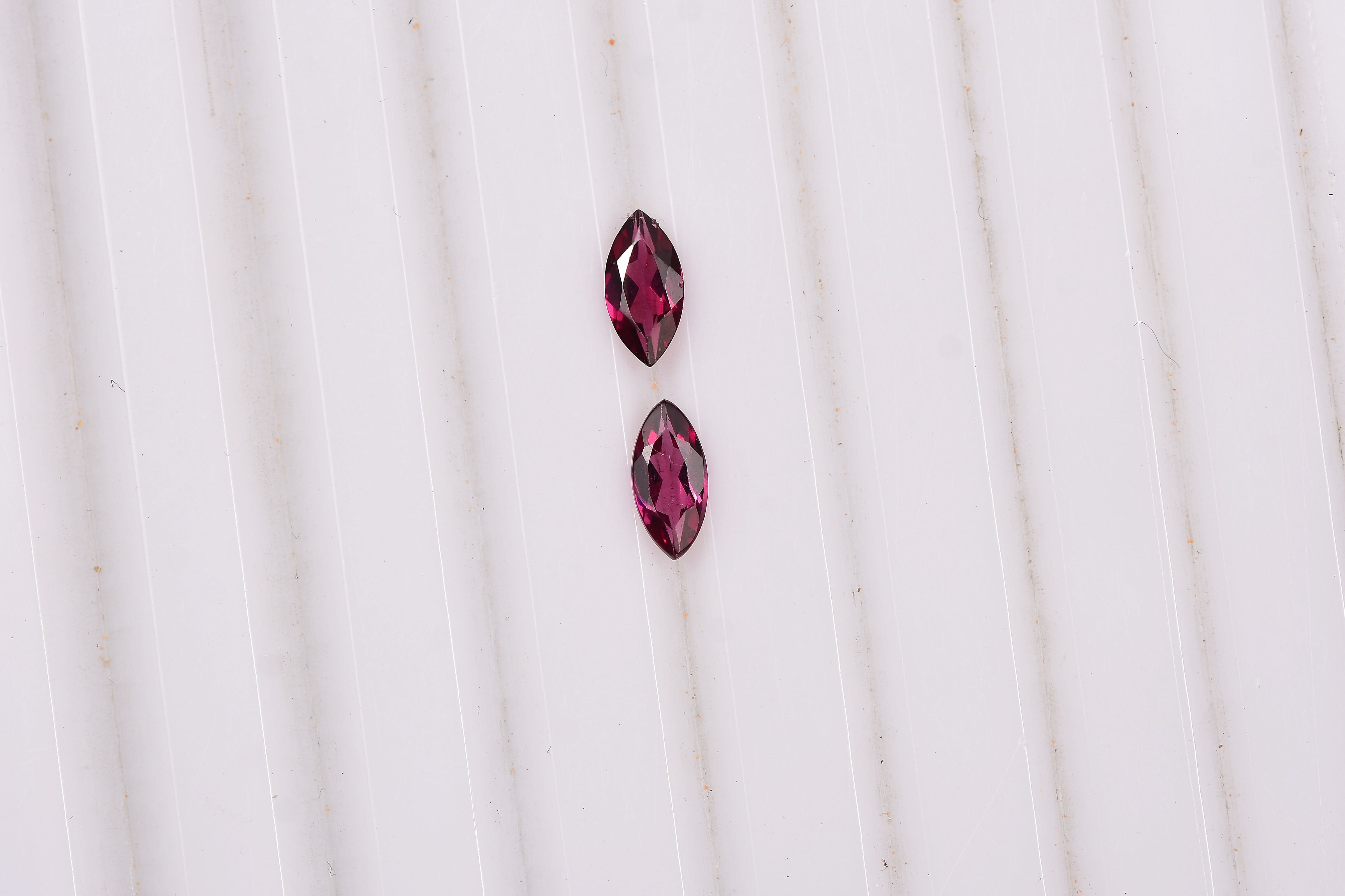 Orissa Rhodolite Garnet (Mrq 7x3.5 mm) 0.81 ctw Loose Gemstone