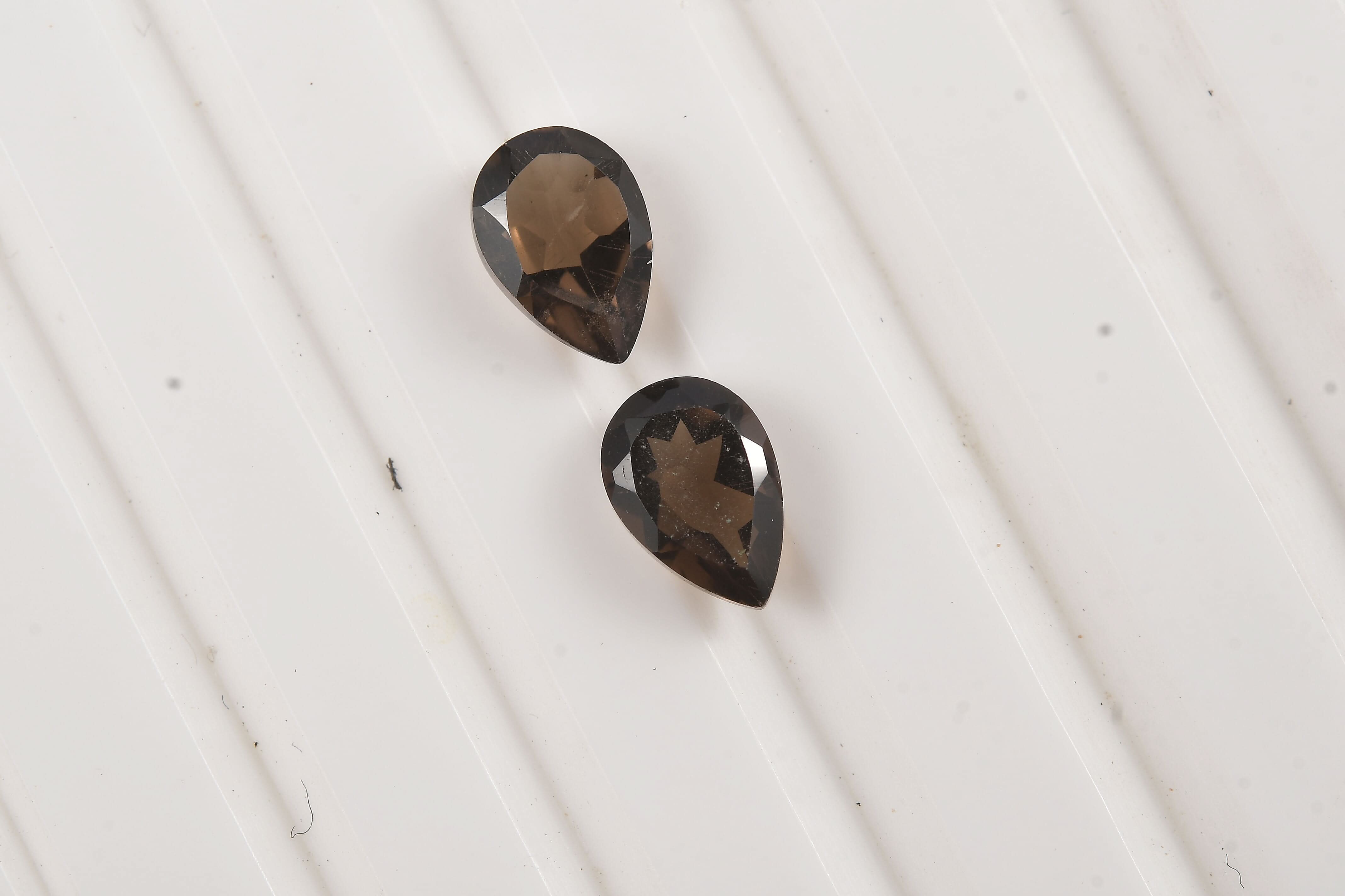 Smoky Quartz (Pear 6x4 mm) 0.67 ctw Loose Gemstone