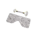 Rose Quartz Eye Mask (8.28"x3.54") with Face Roller (5.82"x1.57"x2.36") - Sticky add to cart bar